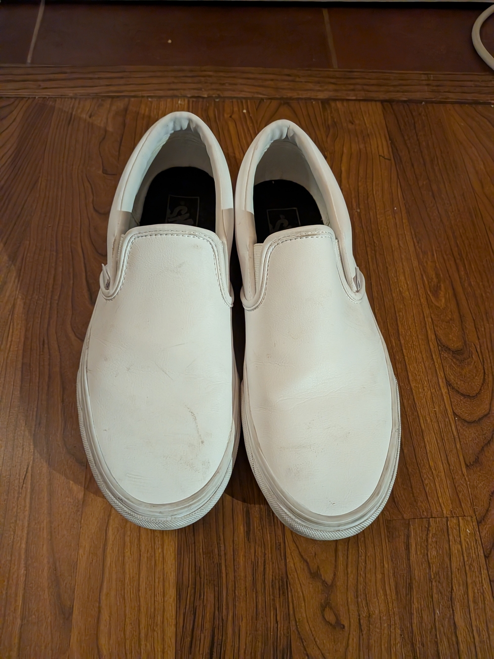 Vans Size 9 White Men's Slip-On Sneakers